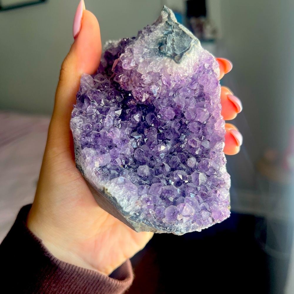 Purple Amethyst Crystal Cluster